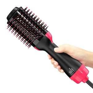 Blow Dryer Brush Hair Straightener Brush, 4 in 1 Hair Dryer and Styler Volumizer